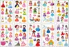 Al por mayor al por menor Pegatinas de Tatuaje para Niños Sirena Dibujos Animados Lindas Divertidas Pegatinas Tatuaje Impermeable para Cara Personalización