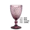 Venta al por mayor de fábrica Copa de vino de vidrio coloreado de estilo nórdico europeo Copa gruesa Copa de vino vintage Juego de vino de comercio exterior