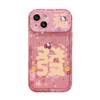 Cordão de cabelo Hello Kitty adequado para capa de celular Apple 16 15Pro Flip Mirror 14 bonito resistente a quedas 13/12 silicone