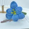 Nuevo Tulipán Flor Hecha a Mano Paquete Estilo Artístico Fresco Regalo para Novia Decoración Adornos Lote de Flores de Lana Hechas a Mano
