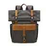 Bolsa de Lona Lavada para Exteriores, Viaje Casual, Retro, Conveniente y Versátil, Mochila de Moda para Viajes de Negocios, Bolsa para Computadora al por Mayor