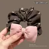 Otoño Invierno Estilo Coreano Cuadros Lazo para el Pelo de Intestino Grande Mujer 2026 Nuevo Gama Alta Súper Grande Cuerda para Moño Flor en la Cabeza Accesorios para el Cabello