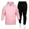 Conjunto Esportivo Masculino Transfronteiriço Europeu e Americano Novo de Primavera e Outono, Moletom com Capuz Pulôver Moderno de Duas Peças, Roupa Esportiva para Homens