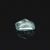 Anillo de Zirconia Cortada Flor de Hielo Biselada Rectangular Azul Lago Superficie del Anillo Zirconia de Precisión Colorida Accesorios de Joyería Artificial