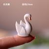 Ornamentos de Cisne Preto e Branco Micro Paisagem Ornamentos Suculentos de Bonsai Jardinagem Paisagem de Bonsai Decorações de Desenho Animado Fofas