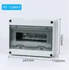 Caixa de Disjuntores Miniatura à Prova d'Água 5P Montagem Externa Superfície Plástico Caixa de Distribuição Fiação Proteção Disjuntor HT-5WAY 8 12