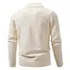 2026 Nuevo Suéter Pulóver de Punto Casual de Moda para Hombre con Cuello Alto y Media Cremallera, Talla Grande
