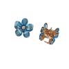 Pinza pequeña de pétalo Cabeza de princesa Mini pinza pequeña Pinza para flequillo Horquilla de cristal femenina verano Tamaño pequeño lateral