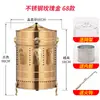 Cubo Dorado para Quema de Papel del Hogar Estufa para Quema de Papel del Templo Horno para Quema de Yuanbao del Hogar Cubo para Quema de Papel al Aire Libre de Acero Inoxidable para la Comunidad