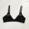 Producto de Venta Caliente Transfronterizo Exclusivo para Sitios Web Independientes: Sujetador de Encaje con Tirantes Finos para Mujer, Comercio Exterior Europeo y Americano, Lencería Sexy de Espalda Descubierta con Escote en V Profundo para Mujer