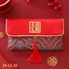 Envelope vermelho de tecido Ano Novo casamento inauguração de casa troca dez mil yuan bolsa de envelope vermelho criativa casamento aniversário aniversário lua cheia lucro é selado