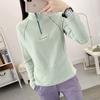 Jaqueta de Lã Pulôver Outono e Inverno ao Ar Livre para Mulheres, Camisa Base de Lã Macia, Gola Alta Esportiva, Suéter de Lã Grosso Elegante Emagrecedor