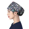 Gorro Quirúrgico de Algodón Puro para Cabeza Grande para Hombres y Mujeres, Gorro de Trabajo, Gorro de Enfermera, Gorro de Dibujos Animados Elástico Venta al por Mayor