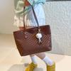 Bolso de Cuadros Transfronterizo 2026 Estilo Nuevo Textura Retro Bandolera para Viajes Diarios Gran Capacidad Bolso de Mano Bolso Tote Bolso de Mujer al por Mayor