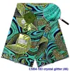 Tela Nueva de Algodón Estampado de Cera Imitación Africana Ankara con Diamantes Pequeños, Tela para Ropa Estampada con Cera Dorada para Exportación al por Mayor