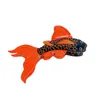 Material Acrílico Peixe Koi Fofo Presilha Desenho Animado Peixe Pequeno Presilha de Rabo de Cavalo Elegante Parte de Trás da Cabeça Cabelo Presilha Tubarão Acessório de Cabelo