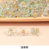 Botões de Vidro em Forma de Flor Bicolor com Imitação de Jade para Vestido Camisa Cheongsam Botões de Camisa da Dinastia Han Botões Decorativos de Resina