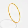 Design de nicho de e-commerce transfronteiriço círculo liso multi-tamanho circular textura empilhada simples versátil moda aço titânio pulseira feminina