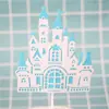 Rojo Neto Elsa Congelada Muñeco de Nieve Princesa Copo de Nieve Castillo Pastel de Cumpleaños Mesa de Postres Decoración para Hornear Adornos