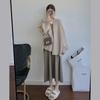 Suéter Jacket Estilo Retro Suave para Mujer en Otoño e Invierno Nuevo Estilo Coreano Diseño Perezoso Holgado Exterior Cardigan Tejido para Mujer
