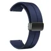 Fabricante Adecuado para Xinhua Gt5 Samsung Watc6 Xiaomi S4 Honor Correa de Reloj de Silicona Magnética Plegable Hebilla Plegable Correa de Reloj 22