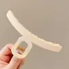 Pinza para el cabello de lujo de alta gama en color marrón, tamaño grande nuevo para cabello grueso, pinza de tiburón para recogidos en la parte posterior de la cabeza, accesorio para el cabello de uso diario