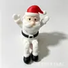 Figura de Papai Noel impressa em 3D de PLA transfronteiriça, articulada para movimento, um brinquedo festivo de decoração de mesa de Natal