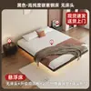 Estrutura de Cama de Ferro Suspensa para Casal 1,8m Minimalista Moderna para Apartamento Pequeno com Estrutura de Ripas e Estrutura de Aço Carbono