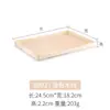 Bandeja de melamina rectangular imitación veta de madera plato de exhibición de pasteles y pan bandeja para tazas de té bandeja de almacenamiento grande comercial