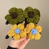 Pinza de Plátano Flor de Lana Pinza Vertical Pasador para Mujer 2025 Nuevo Elegante Tocado para Cabello Semirrecogido Pinza para el Cabello en la Parte Posterior de la Cabeza