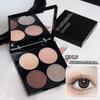 MYHO quatro cores essência placa de sombra para os olhos novato cor terra maquiagem maquiagem de luz baixa saturação não-voador sombra marrom rosa