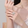 Venta en vivo Anillo Tesoro de Color Europeo y Americano Joyería Transfronteriza de Moda Europeo y Americano Tesoro Azul Anillo para Mujer Personalidad Creativa para Mujer