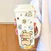 Conjunto de Copos Térmicos com Design Fofo, Caneca de Café de Grande Capacidade, Novo Estilo Fofo, Conserva o Frio, Aço Inoxidável Portátil