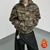 Sudadera con capucha de camuflaje retro nueva de primavera y otoño, marca americana de tendencia transfronteriza, chaqueta exterior de estilo hip hop de alta calle holgada para hombre