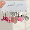 Aretes de oso de animal de dibujos animados transfronterizos de Europa y Estados Unidos, lindos, creativos, de simulación de comida, té con leche, resina, venta al por mayor