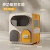 Mochila para Passeio de Gato, Bolsa Respirável Portátil para Gato, Mochila Dobrável Portátil para Gato, Bolsa para Passeio de Gato de Grande Capacidade