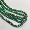 Rueda de Cuentas de Cristal de Colores Deslumbrantes Imitación Swarovski Cuentas para Hilo Cuentas Sueltas para Joyería DIY Accesorios de Joyería Cuentas Planas Venta al por Mayor