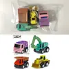 Juego de Mini Coches de Juguete para Niños con Mecanismo de Retracción Serie Divertida de Vehículos de Ingeniería de Dibujos Animados Lindos Juguetes Interactivos para Padres e Hijos