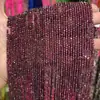 Pedras Lapidadas de Granate Borgonha Natural 2~4mm Pedras Lapidadas de Minério Cru Pulseira DIY Colar Clavícula Atacado