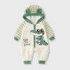 Estilo Nuevo de Primavera para Recién Nacidos Clase A Romper de Bebé de Dibujos Animados Cocodrilo Mameluco Venta al por Mayor