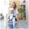 Carregador de Bebê com Banquinho Dobrável na Cintura, Alças Duplas Multifuncionais, uma Ferramenta Portátil Quatro em Um para Carregar Bebês ao Sair