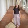 Camiseta Elegante de Color Puro Aimo Beibei para Niños Niña Bebé Dulce y Linda Chaleco con Encaje de Hongo