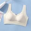 Roupa íntima feminina sem marcas de seda de gelo bonita cinta de estilingue para mulheres Roupa interna anti-corrida respirável cinto de ombro largo sutiã sem anel de aço
