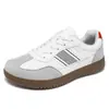 Sapatos Masculinos 2026 Novo Estilo Cabedal em Couro Genuíno Versátil Retro Tênis de Plataforma Masculino Cano Baixo Esportivo Casual Sapatos de Treinamento Alemães em Pele de Porco