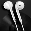 Auriculares Ping'Er Semi-In-Ear de Tapón Suave Agujero Redondo de 3.5 Adecuados para Teléfono Inteligente, Videojuegos, Escuchar Música con Micrófono, Auriculares de Música con Graves Pesados