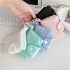 Portatarjetas de Color Caramelo Personalizado Colgante para Mochila Escolar de Estudiante Estilo Coreano para Niña Billetera Pequeña Simple para Monedas Bolsa para Auriculares