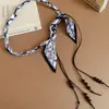 Bufanda de Seda Tejida con Cuentas de Madera Cadena de Cintura con Cuentas Moda Bohemio Estilo Étnico Cuerda de Cintura Nicho Accesorio de Cintura de Alta Gama Venta al por Mayor