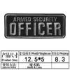 Velcro Transfronterizo Grande Personal de Seguridad Inglés Parche de Tela Bordado Insignia Decorativa Trasera Parche Transfronterizo