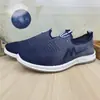 Retail26 Novos Modelos de Sapatos Slip-On com Solas de Borracha Macia para Homens, Tênis Esportivos Casuais Respiráveis em Fly-Knit, Malha de Algodão