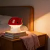 Superventas Transfronterizos Lámpara de Noche Cerámica de Ambiente con Forma de Hongo Corazón de Niña Decoración de Escritorio de Dormitorio/Residencia Estudiantil Pequeños Adornos